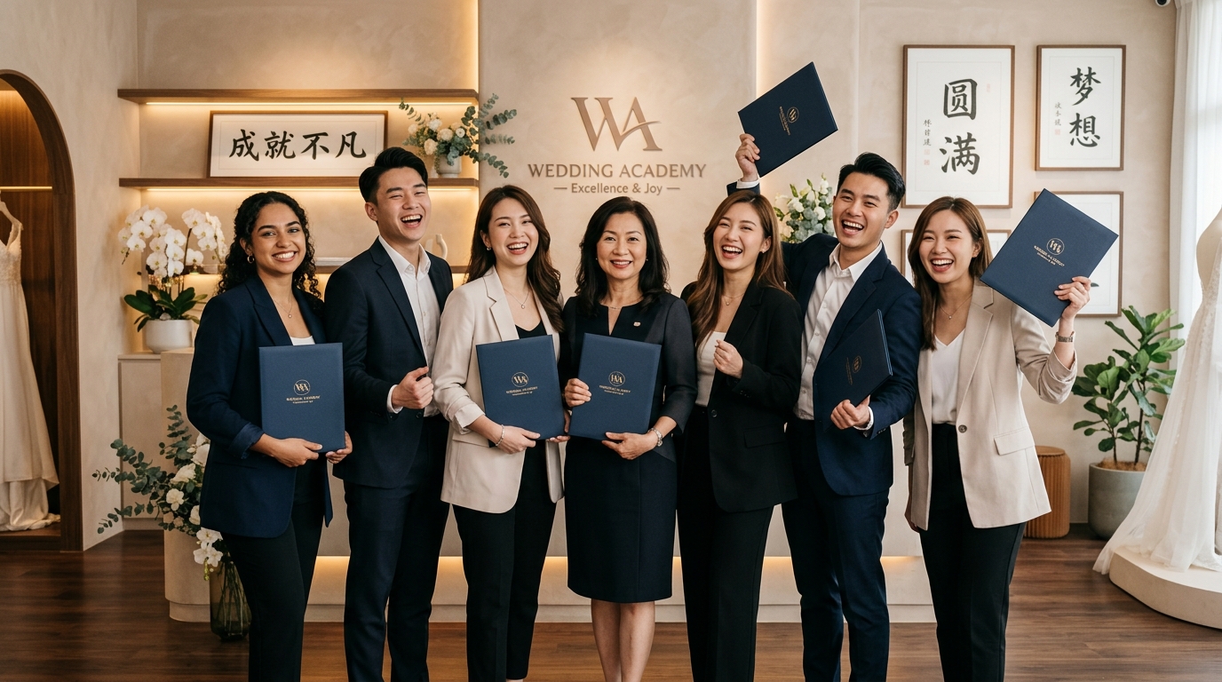 结业学员大合照,学员自信面对镜头的肖像照